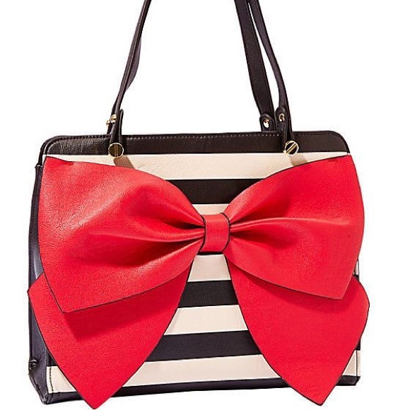 Betsey Johnson Handbags - Betsey Johnson Red Bow Satchel